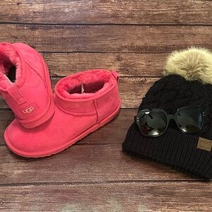 UGG Pink Ultra Mini Boots (Kids)